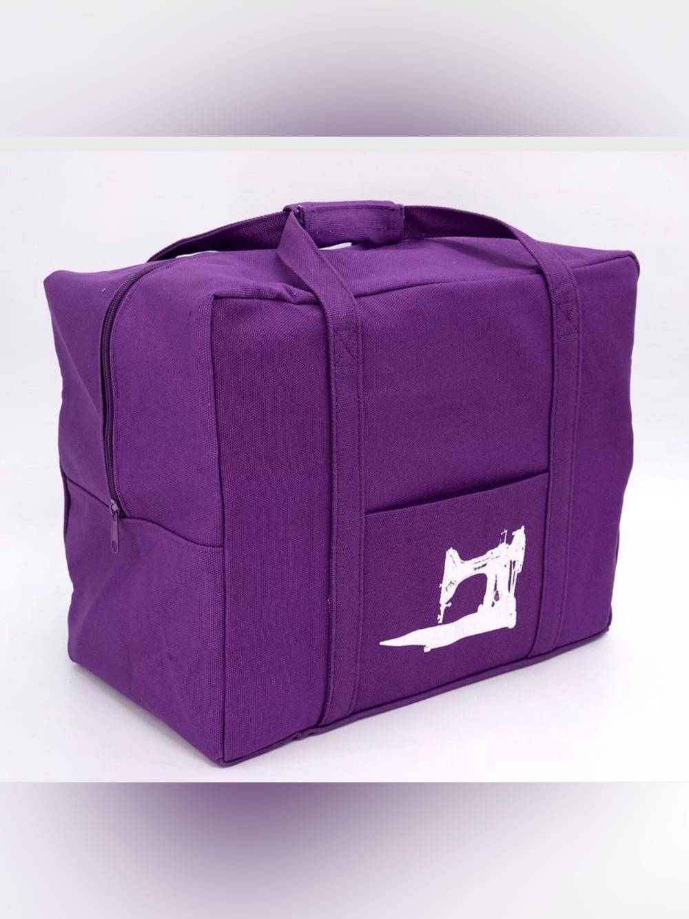 Purple Tote Bag for Featherweight Sewing Machines & Other Compact Machines